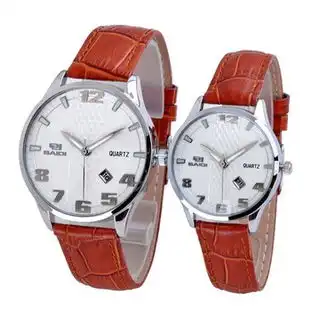  百迪经典日历休闲商务情侣对表真皮带韩式复古时装表bbd73014有三种颜色,要哪种颜色麻烦给卖家留言怎么样,好不好