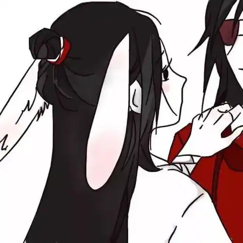  最近火了超隐蔽情侣头像,二次元古风简笔画,秀儿们的标配