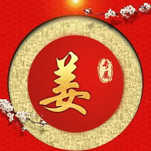  精美中国风百家姓图像定制,高端大气上档次,微信qq换上新头像吧